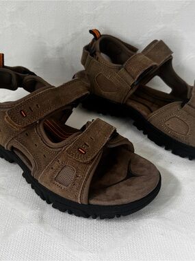 Weather Spirits Mens Size 9 Brown Outdoor Hiking Sandals Comfort Fit